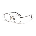 Wholesale Men Retro Round Optic Frame Fashion Computer Glasses To Block Blue Light